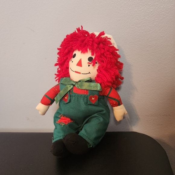 Handmade Raggedy Andy 8" Plush Bean Bag Doll No Tags - Picture 2 of 5